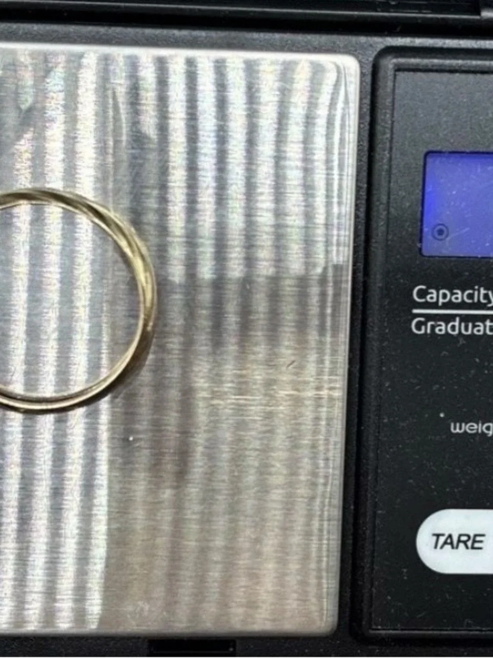 Solid 10K Gold Hammered Wedding Band Made in Peru Size 11 (Not SCRAP)
